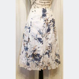 Floral Knee Length Skirt